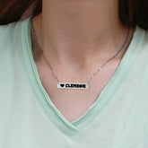 Fan Frenzy Gifts Clemson Tigers Officially Licensed Bar Necklace